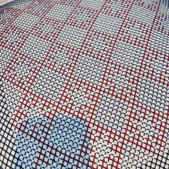 SS16 Color Block Design Bedazzled Mesh Fabric Exporter