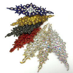 Multi Color Resin Diamond Applique for Wedding Dress Supplier