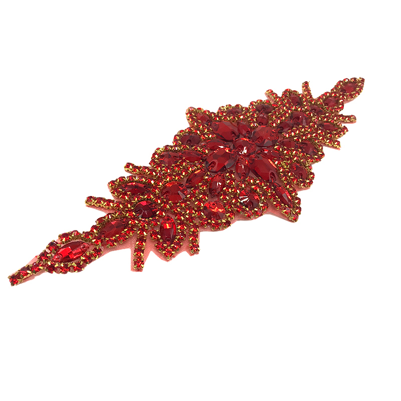 Multi Color Resin Diamond Applique for Wedding Dress Supplier