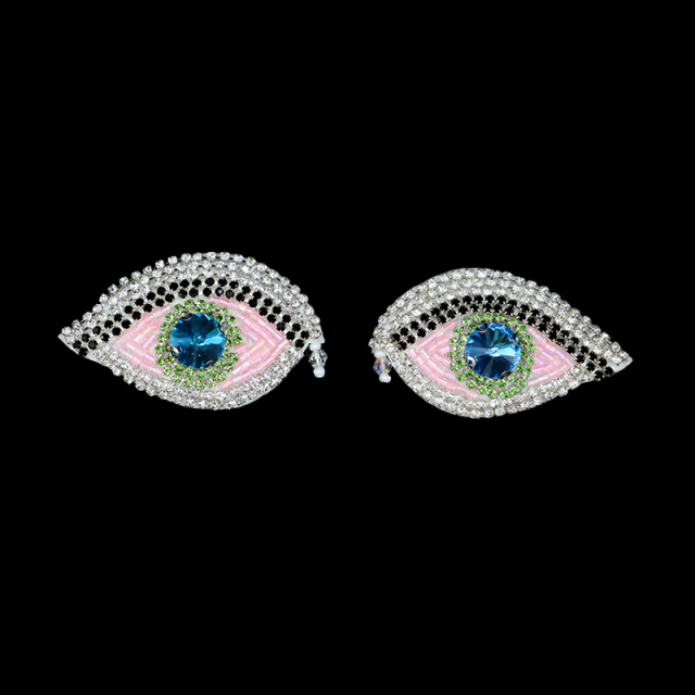 Evil Eye Diamond Beaded Iron On Patches Wholesale