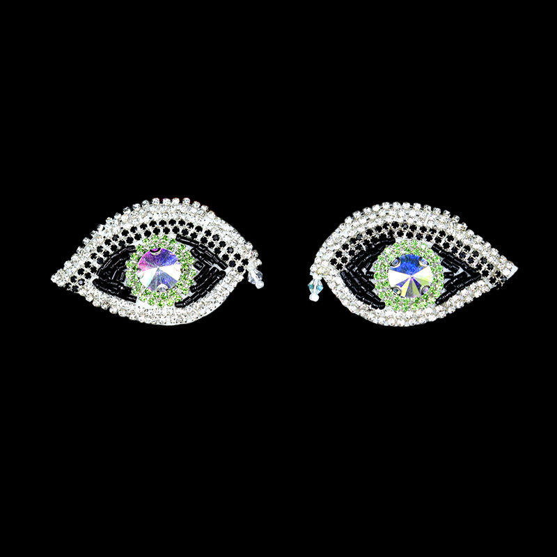 Evil Eye Diamond Beaded Iron On Patches Wholesale