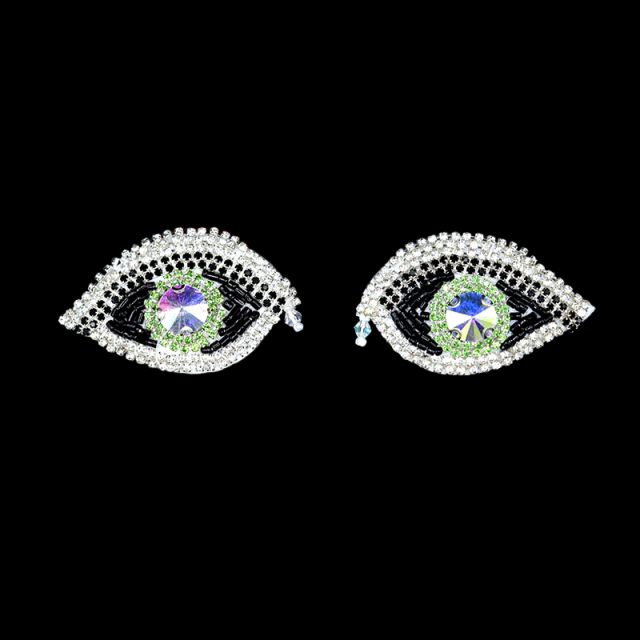 Evil Eye Diamond Beaded Iron On Patches Wholesale