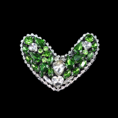 Cute Butterfly Cherry Shaped Beaded Diamond Applique Patches for Clothing Exporter