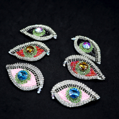 Evil Eye Diamond Beaded Iron On Patches Wholesale
