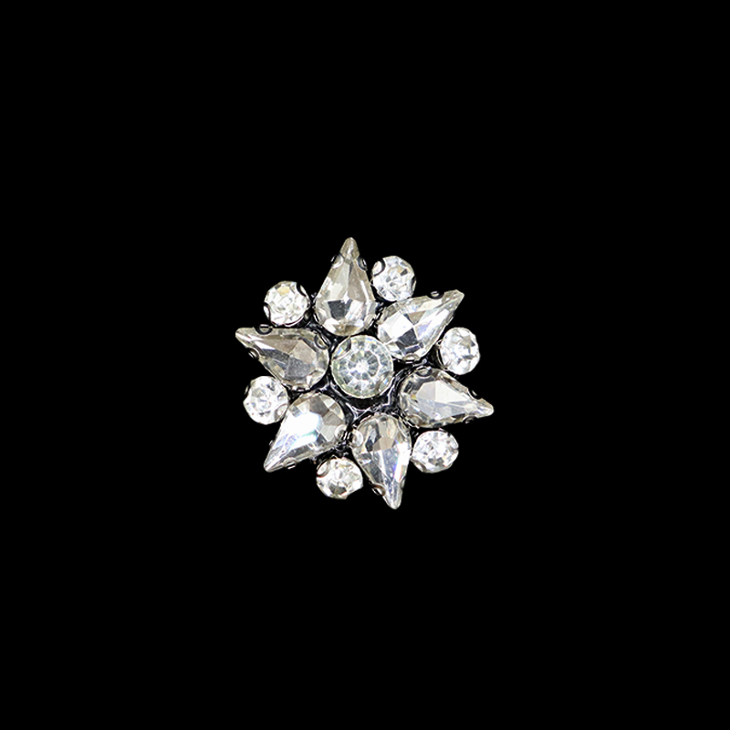 Shiny Floral Pearl Crystal Bedazzled Patch Factory