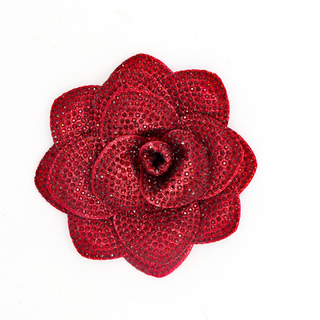 8.5cm Bling Rose Flower Crystal Patch Appliques for Clothing Decor Exporter