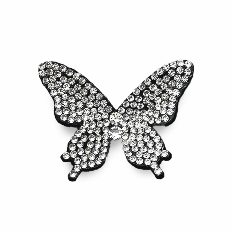 3D Small Butterfly Rhinestone Applique Patches for Clothes Supplier