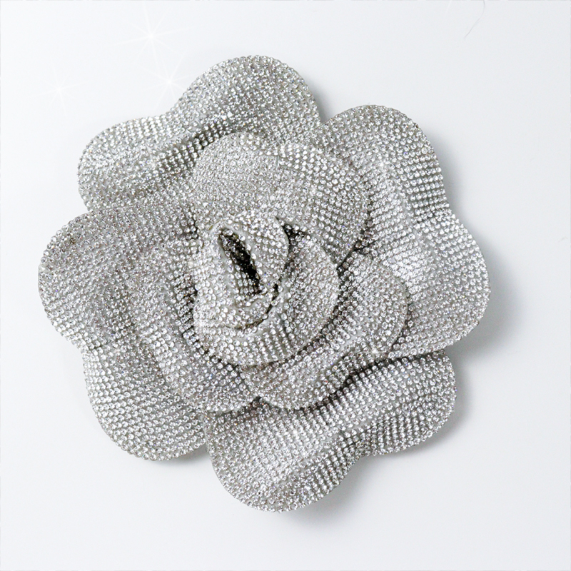 14cm 3D Rose Flower Diamond Applique Patches Manufacturer