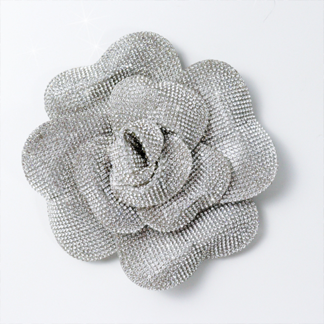 14cm 3D Rose Flower Diamond Applique Patches Manufacturer