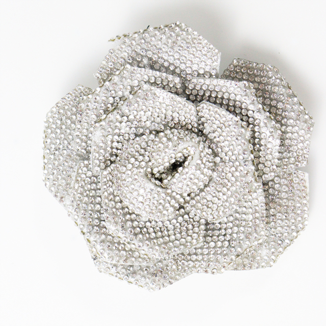 12cm 3D Flower Shape Crystal Patches Supplier
