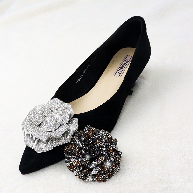 6cm 3D Color Matching Rose Floral Crystal Patches Manufacturer
