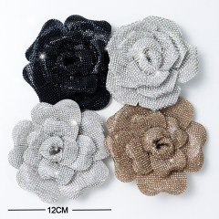 12cm 3D Flower Shape Crystal Patches Supplier