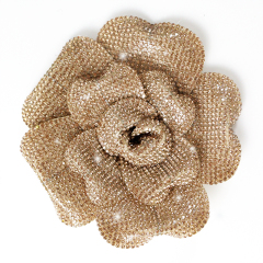 12cm 3D Flower Shape Crystal Patches Supplier