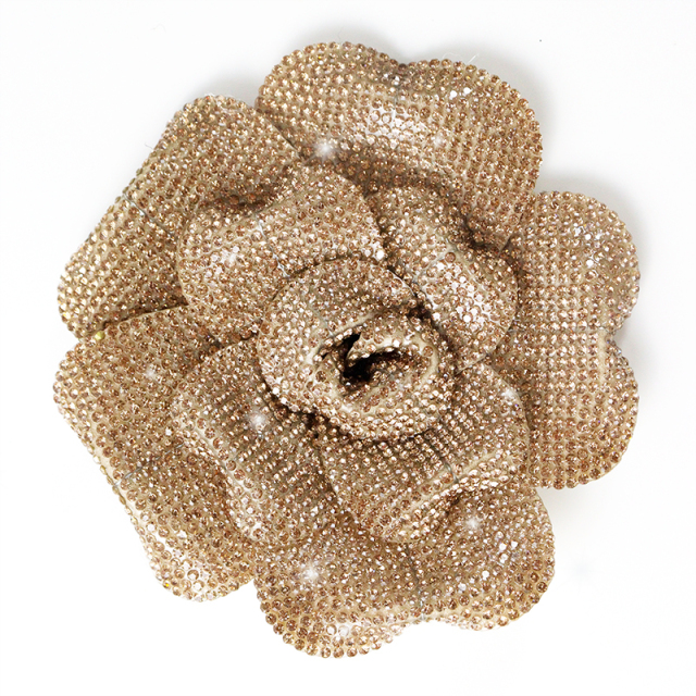 12cm 3D Flower Shape Crystal Patches Supplier