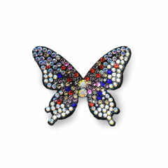 3D Small Butterfly Rhinestone Applique Patches for Clothes Supplier