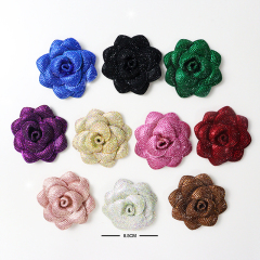 8.5cm Bling Rose Flower Crystal Patch Appliques for Clothing Decor Exporter