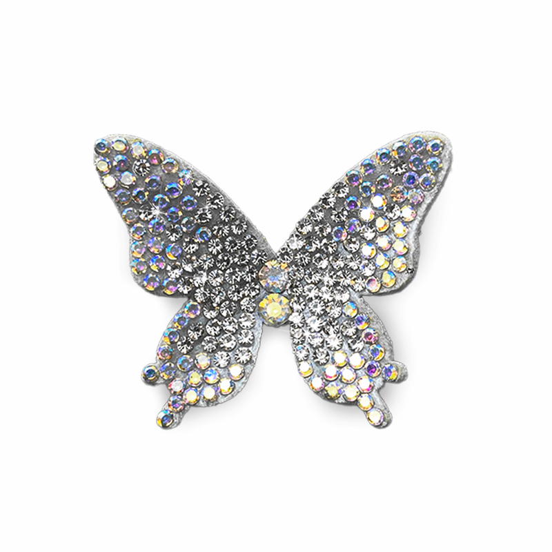 3D Small Butterfly Rhinestone Applique Patches for Clothes Supplier