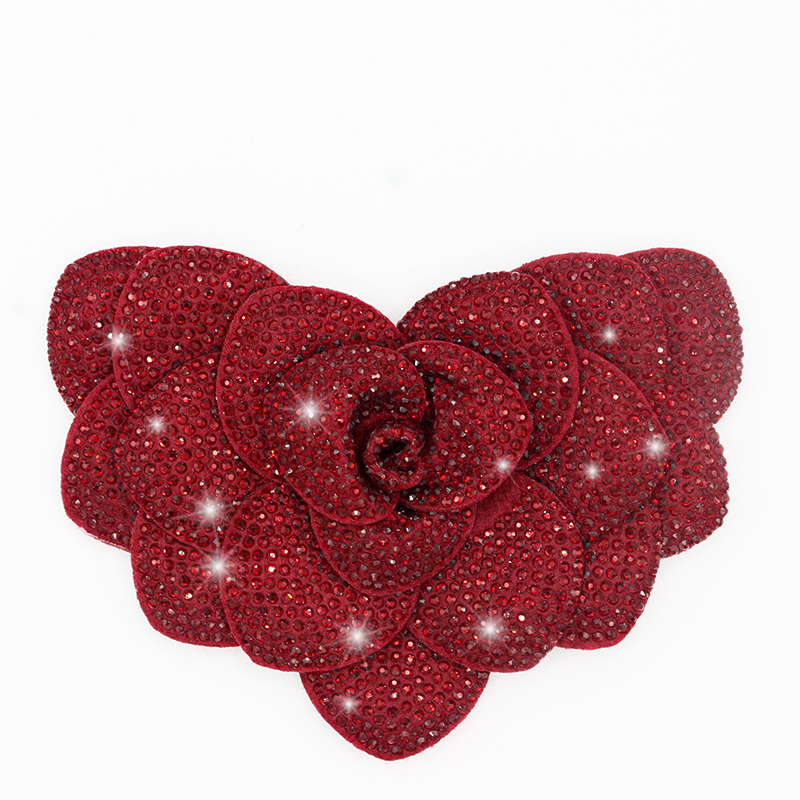 Bling Heart Shaped Rhinestone Patch for Garment Decor Wholesale