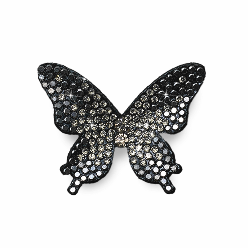 3D Small Butterfly Rhinestone Applique Patches for Clothes Supplier