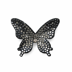 3D Small Butterfly Rhinestone Applique Patches for Clothes Supplier