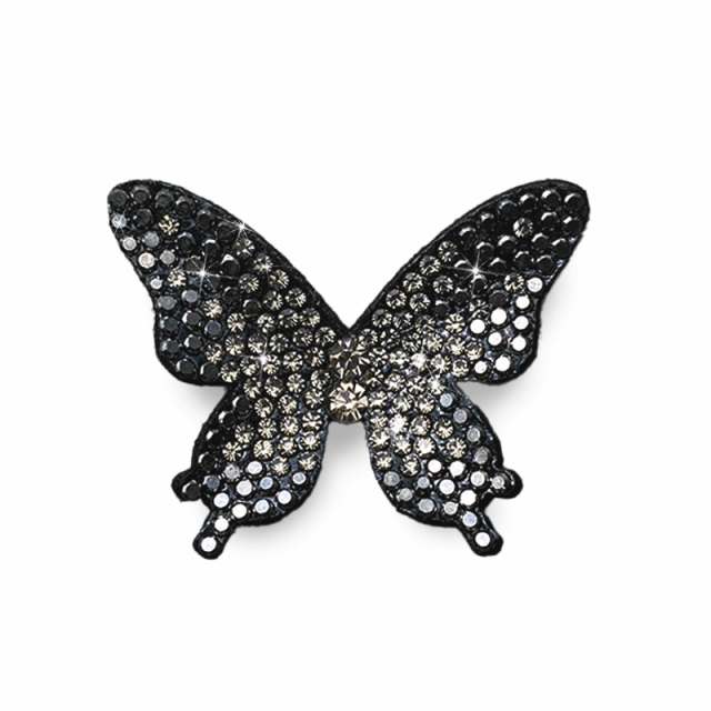 3D Small Butterfly Rhinestone Applique Patches for Clothes Supplier