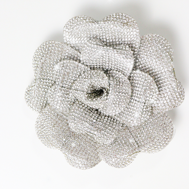12cm 3D Flower Shape Crystal Patches Supplier