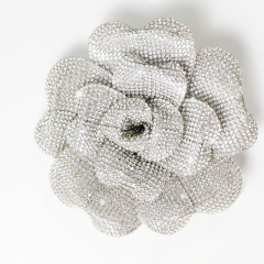 12cm 3D Flower Shape Crystal Patches Supplier