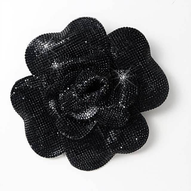 14cm 3D Rose Flower Diamond Applique Patches Manufacturer