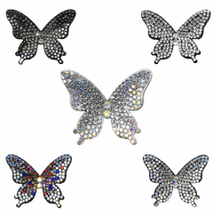 3D Small Butterfly Rhinestone Applique Patches for Clothes Supplier