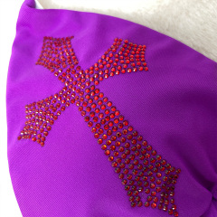Bandage Design Pole Dance Outfits with Diamond Pattern Custom