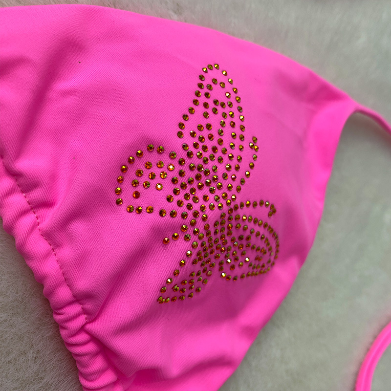 Bandage Design Pole Dance Outfits with Diamond Pattern Custom