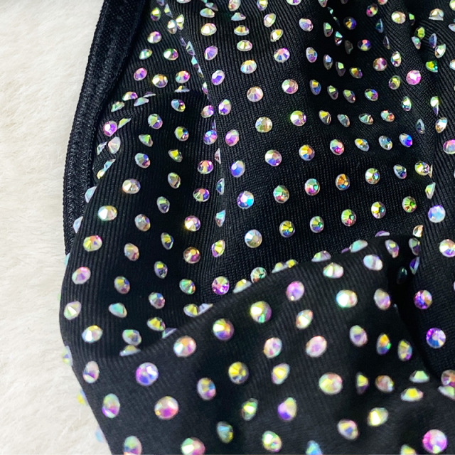 Luxury Rhinestone Bodysuit Swimwear Stripper Clothes Manufacturer