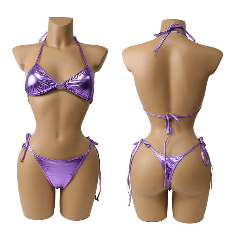Shinny Metallic Bathing Suit for Pole Stripper Dance Wear Wholesale