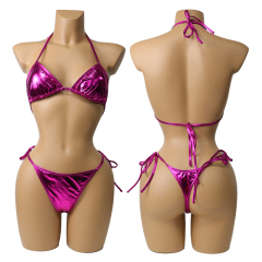 Shinny Metallic Bathing Suit for Pole Stripper Dance Wear Wholesale