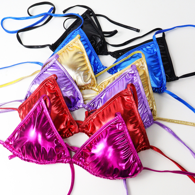 Shinny Metallic Bathing Suit for Pole Stripper Dance Wear Wholesale