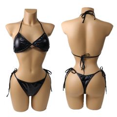 Shinny Metallic Bathing Suit for Pole Stripper Dance Wear Wholesale