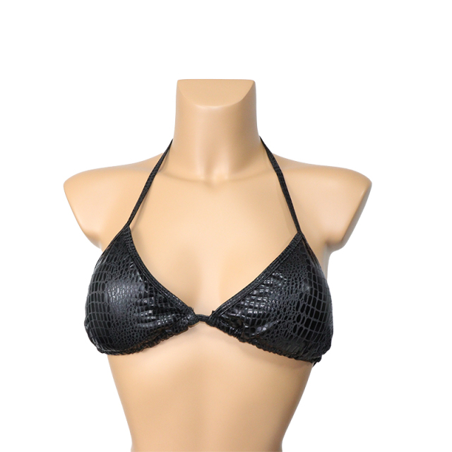 Pythons Print Triangle Bikini Set for Exotic Pole Dance Wear Custom