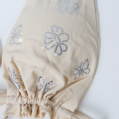 Ruffles Hem Diamond Flower Pattern Stripper Dancer Bikini Clothing Supplier