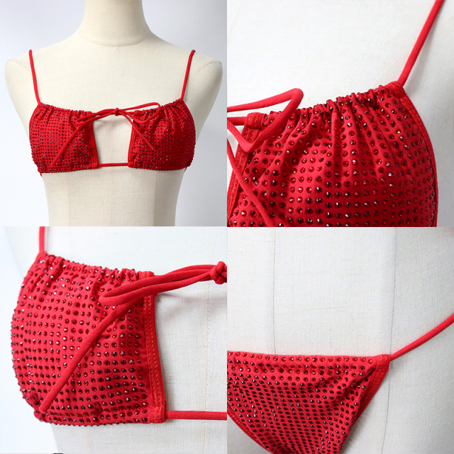 Blink Crystal Bathing Suit for Stripper Outfits Custom