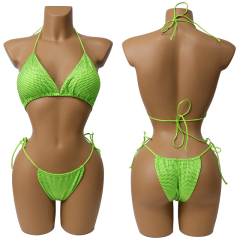 Multi Color Crystal Bikini Exotic Dancer Clothing Wholesale