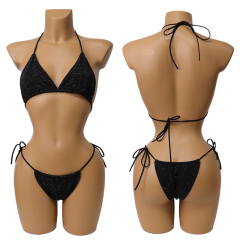 Multi Color Crystal Bikini Exotic Dancer Clothing Wholesale