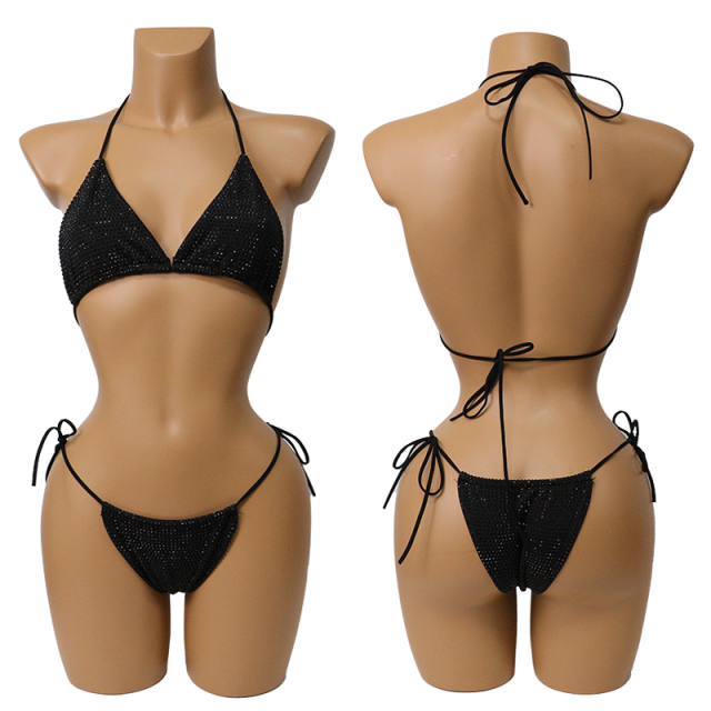 Multi Color Crystal Bikini Exotic Dancer Clothing Wholesale