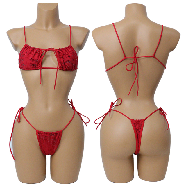 Blink Crystal Bathing Suit for Stripper Outfits Custom