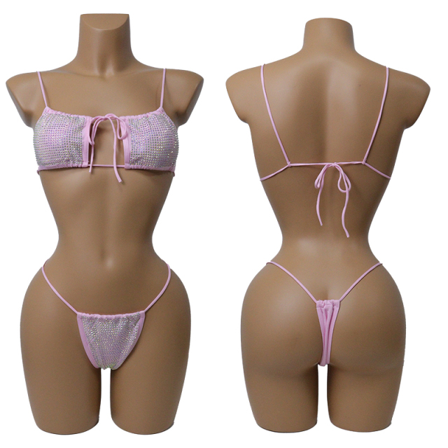 Blink Crystal Bathing Suit for Stripper Outfits Custom