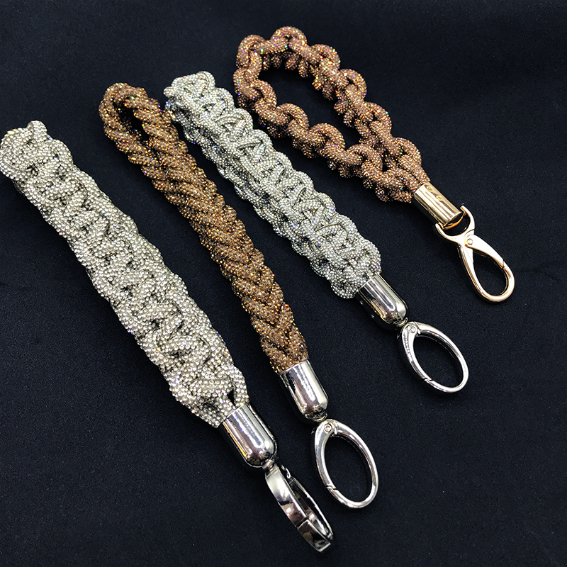 Weaving Crystal Rope for Phone Keychain Bag Decor Custom