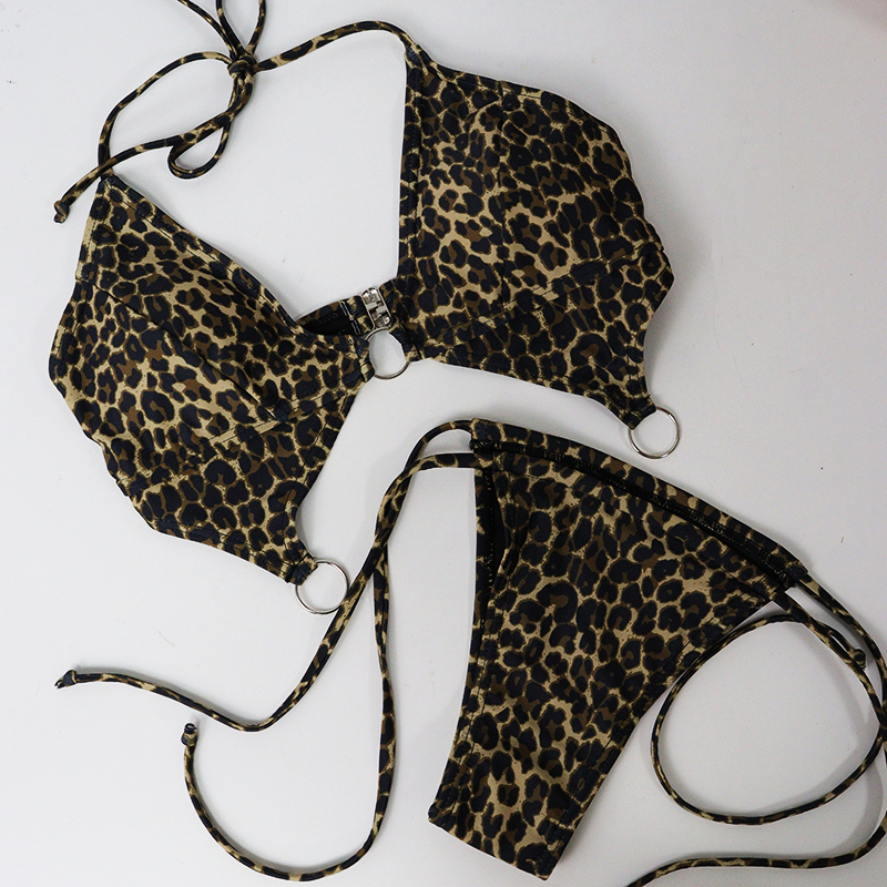 Leopard Print Swimming Costume Swimwear Factory