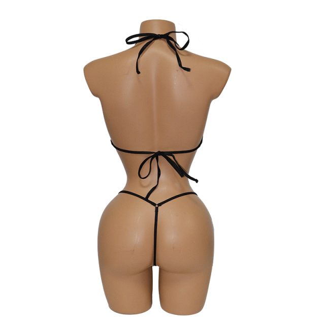 Sexy Black Backless Pole Dance Bodysuits Swimwear Wholesale