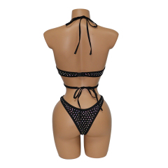 Blinged Out Crystal Polewear Bathing Suits Wholesale