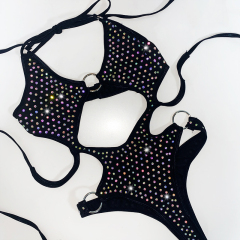 Blinged Out Crystal Polewear Bathing Suits Wholesale