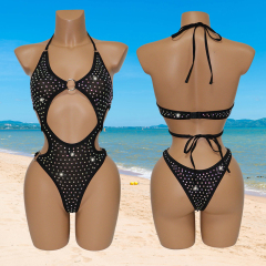 Blinged Out Crystal Polewear Bathing Suits Wholesale